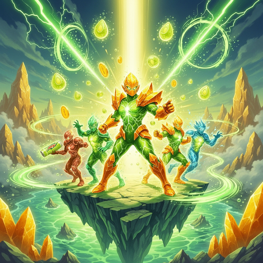 Citrus Surge Guardians — custom card deck cover