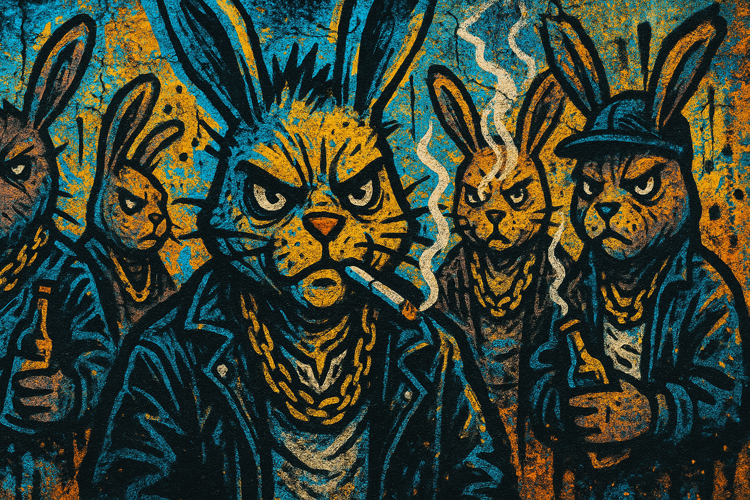 GREASTERBUNNIES — custom card deck cover