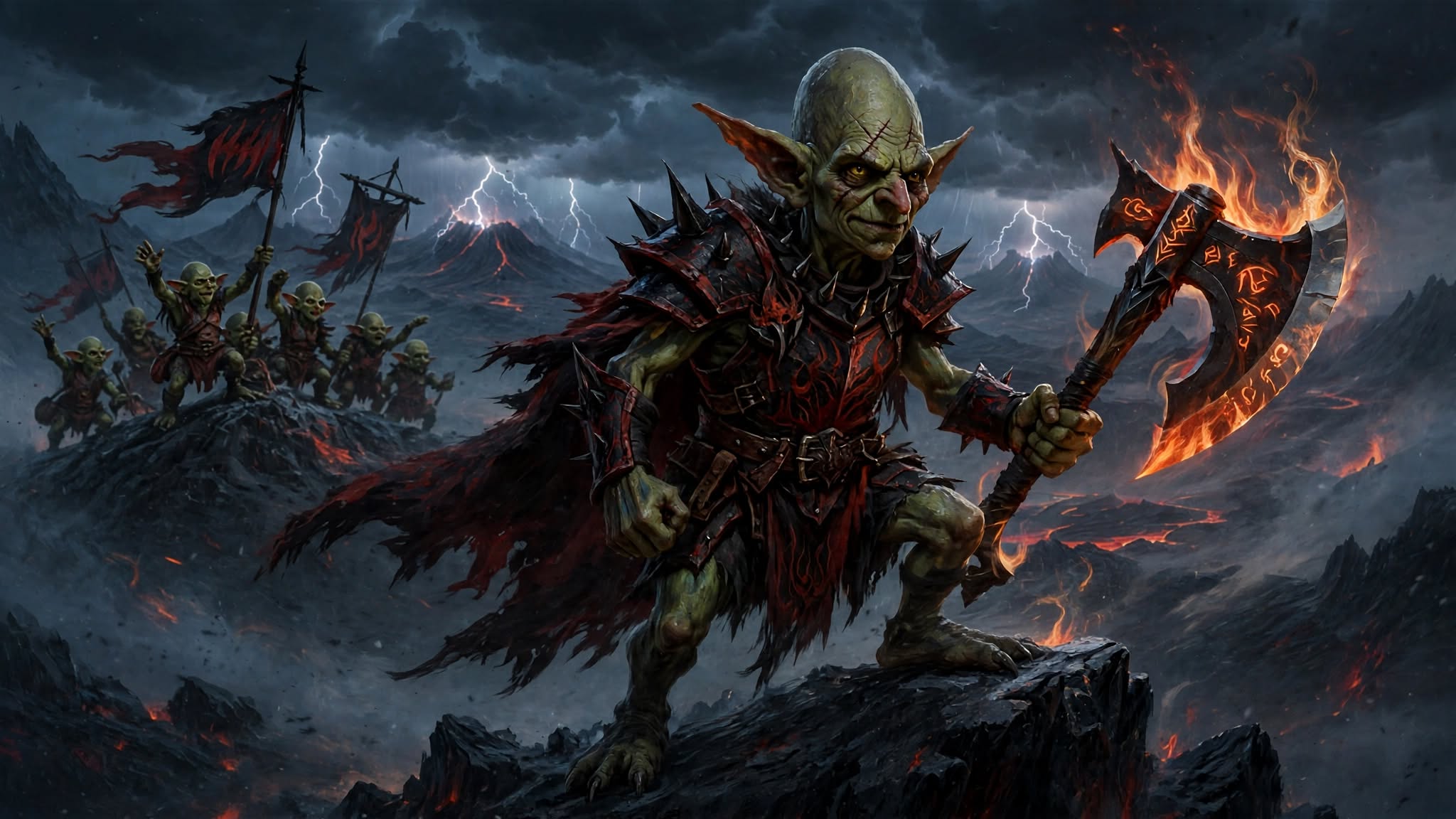 Artwork for Sorik, Shiv Goblin Champion